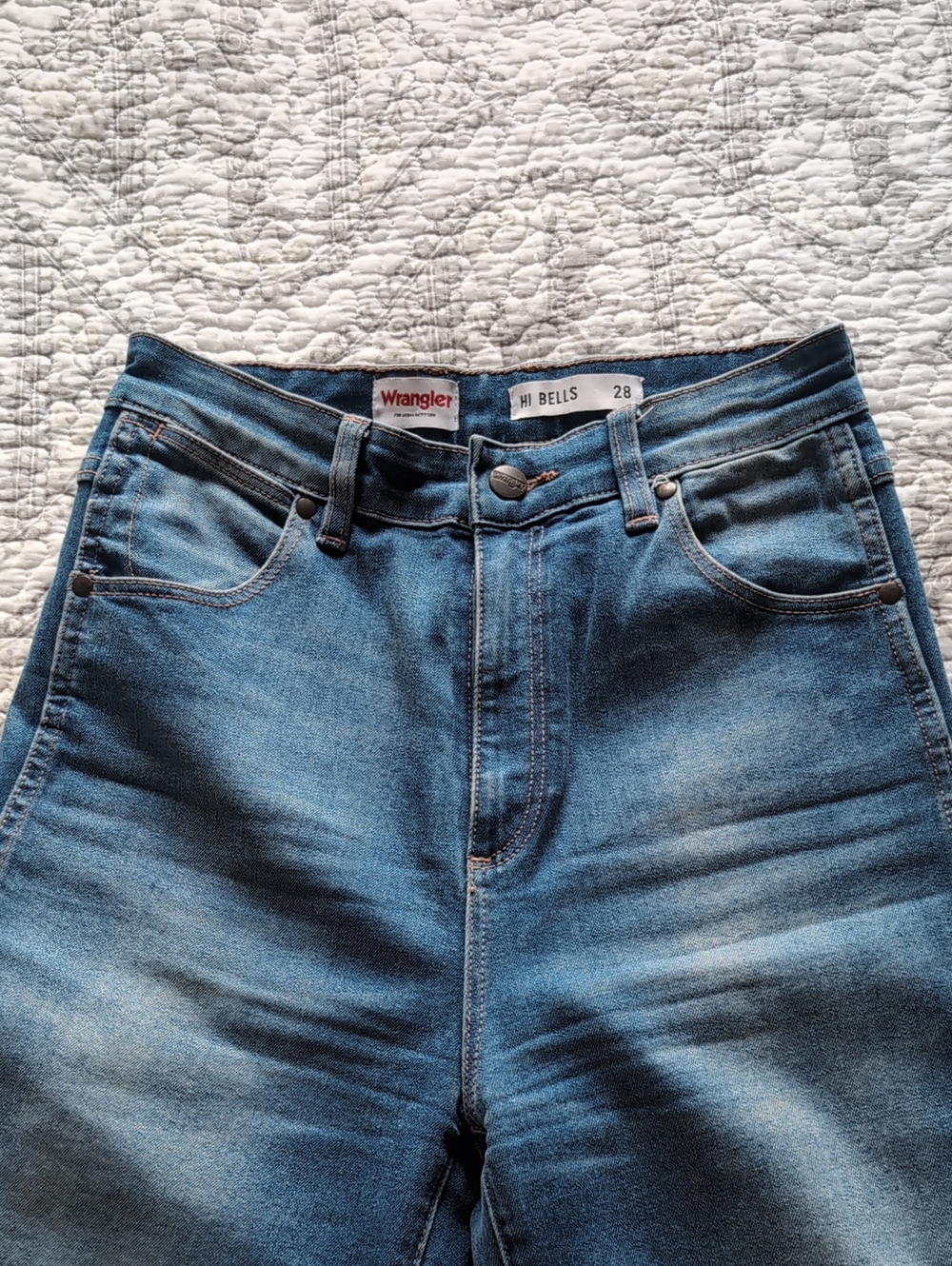 Wrangler Women’s Blue Bootcut Hi Bells Jeans